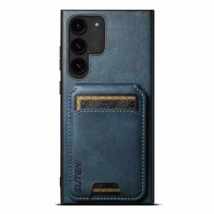 For Samsung Galaxy S22+ 5G Suteni H02 Leather Wallet Stand Back Phone Case(Blue)
