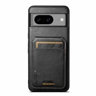 For Google Pixel 7 Pro Suteni H02 Leather Wallet Stand Back Phone Case(Black)
