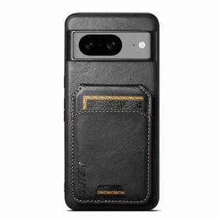 For Google Pixel 9 Pro Suteni H02 Leather Wallet Stand Back Phone Case(Black)