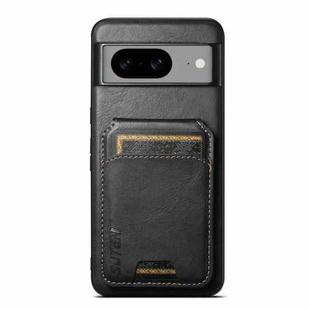 For Google Pixel 10 Pro Suteni H02 Leather Wallet Stand Back Phone Case(Black)