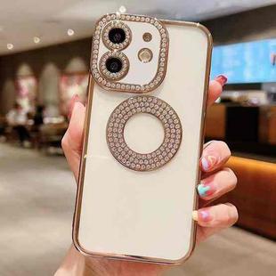 For iPhone  11 Electroplated Diamond TPU Phone Case(Gold)