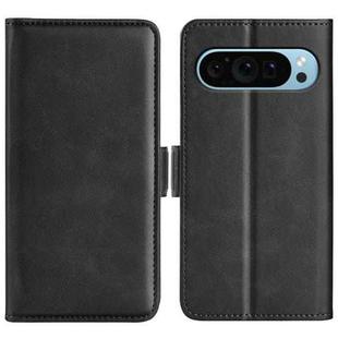 For Google Pixel 9 / 9 Pro Dual-side Magnetic Buckle Horizontal Flip Leather Phone Case(Black)