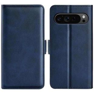 For Google Pixel 9 Pro XL Dual-side Magnetic Buckle Horizontal Flip Leather Phone Case(Dark Blue)
