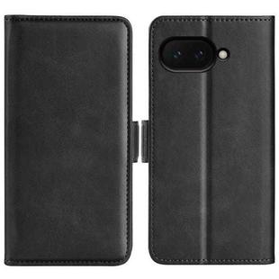 For Google Pixel 9a Dual-side Magnetic Buckle Horizontal Flip Leather Phone Case(Black)