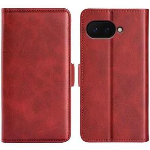 For Google Pixel 9a Dual-side Magnetic Buckle Horizontal Flip Leather Phone Case(Red)