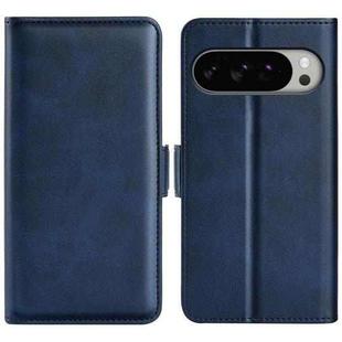 For Google Pixel 10 Pro XL Dual-side Magnetic Buckle Horizontal Flip Leather Phone Case(Dark Blue)