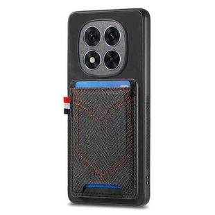 For Xiaomi Redmi Note 14 Pro 5G Denim Texture Leather Skin Phone Case with Card Slot(Black)