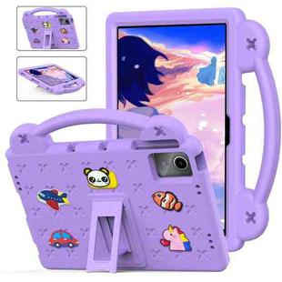 For Lenovo Tab M11 / Xiaoxin Pad 2024 Handle Kickstand Children EVA Shockproof Tablet Case(Light Purple)