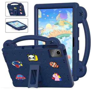For Lenovo P11 Plus J607F / Xiaoxin Pad 11 Handle Kickstand Children EVA Shockproof Tablet Case(Navy Blue)