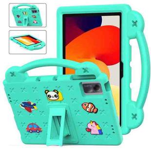 For Xiaomi Redmi Pad SE 11 2023  Handle Kickstand Children EVA Shockproof Tablet Case(Mint Green)