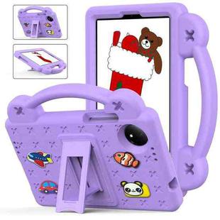For Xiaomi Redmi Pad SE 4G 8.7 Handle Kickstand Children EVA Shockproof Tablet Case(Light Purple)