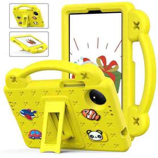 For Xiaomi Redmi Pad SE 4G 8.7 Handle Kickstand Children EVA Shockproof Tablet Case(Yellow)