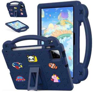 For Xiaomi Pad 7 / 7 Pro 2024 Handle Kickstand Children EVA Shockproof Tablet Case(Navy Blue)