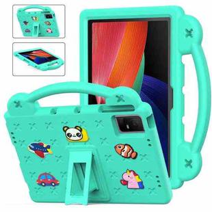For TCL Tab 11 9466x3 Handle Kickstand Children EVA Shockproof Tablet Case(Mint Green)
