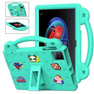 For TCL Tab 10 Gen2 10.36 2023 Handle Kickstand Children EVA Shockproof Tablet Case(Mint Green)