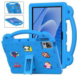 For DOOGEE T30 Pro 11 2023 Handle Kickstand Children EVA Shockproof Tablet Case(Sky Blue)