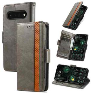 For Google Pixel 6 Pro CaseNeo Splicing Dual Magnetic Buckle Leather Phone Case(Gray)