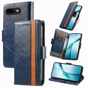 For Google Pixel 9a CaseNeo Splicing Dual Magnetic Buckle Leather Phone Case(Blue)