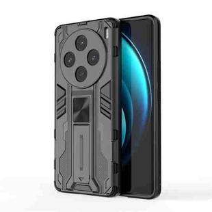 For vivo  X100 Supersonic Armor PC Hybrid TPU Phone Case(Black)