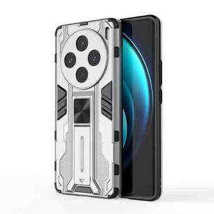 For vivo  X100 Supersonic Armor PC Hybrid TPU Phone Case(Silver)