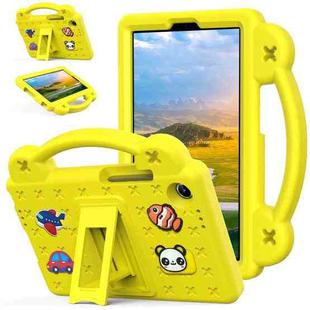 For Lenovo Tab One 8.7 2025 / K9 Handle Kickstand Children EVA Shockproof Tablet Case(Yellow)