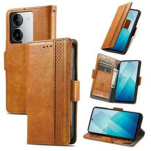 For vivo iQOO Z8X CaseNeo Splicing Dual Magnetic Buckle Leather Phone Case(Khaki)