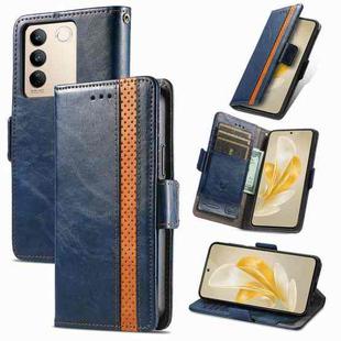 For vivo S16 CaseNeo Splicing Dual Magnetic Buckle Leather Phone Case(Blue)