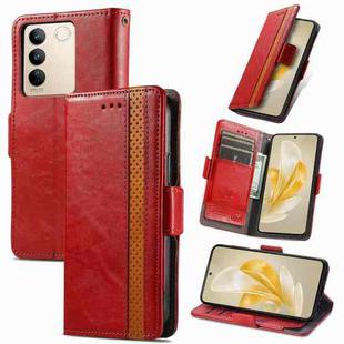 For vivo S16 Pro CaseNeo Splicing Dual Magnetic Buckle Leather Phone Case(Red)