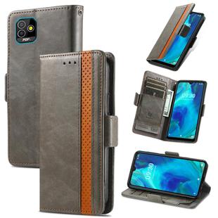 For Tecno Pop 5 CaseNeo Splicing Dual Magnetic Buckle Leather Phone Case(Gary)