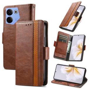 For Tecno  Camon 20 / 20 Pro 4G CaseNeo Splicing Dual Magnetic Buckle Leather Phone Case(Brown)