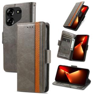 For Tecno Pova 5 Pro CaseNeo Splicing Dual Magnetic Buckle Leather Phone Case(Gary)