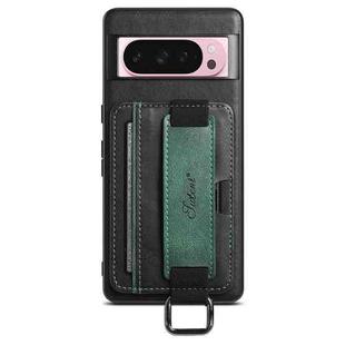 For Googel Pixel 10 Pro Suteni H13 Card Wallet Wrist Strap Holder PU Phone Case(Black)