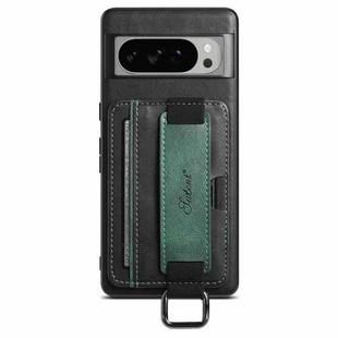 For Googel Pixel 10 Pro XL Suteni H13 Card Wallet Wrist Strap Holder PU Phone Case(Black)