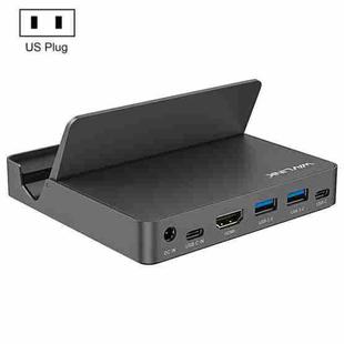 WAVLINK WL-UHP3D01 Portable Type-C Cell Phone Docking Station Multi-Port USB HUB Adapter(US Plug)
