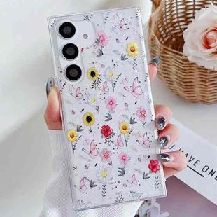 For Samsung Galaxy S24+ 5G Spring Garden Epoxy TPU Phone Case(F01 Love of Butterfly)