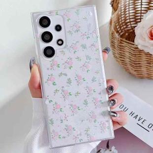 For Samsung Galaxy A13 4G/5G Spring Garden Epoxy TPU Phone Case(F05 Pink and White Flowers)