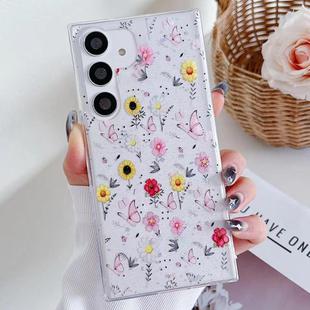 For Samsung Galaxy S24 FE 5G Spring Garden Epoxy TPU Phone Case(F01 Love of Butterfly)