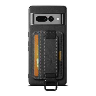 For Google Pixel 8 Pro Suteni H13 Litchi Leather Wrist Strap Wallet Back Phone Case(Black)