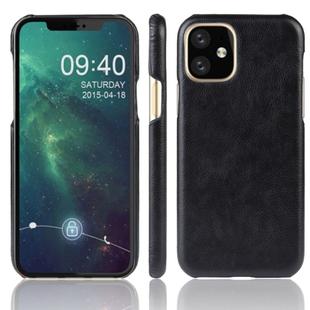 Shockproof Litchi Texture PC + PU Case For Apple iPhone 11 Pro Max 6.5(Black)
