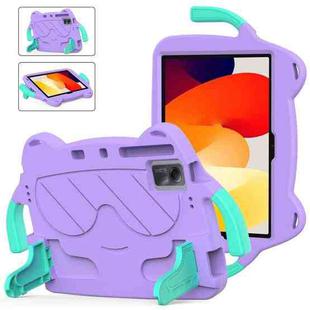 For Xiaomi Redmi Pad SE 11 2023 Ice Baby EVA Shockproof Hard PC Tablet Case(Light Purple+Mint Green)