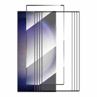 For Samsung Galaxy S24 Ultra 5G 5pcs ENKAY Hat-Prince 0.18mm High Aluminum-silicon Tempered Glass Film, Support Ultrasonic Fingerprint Unclock