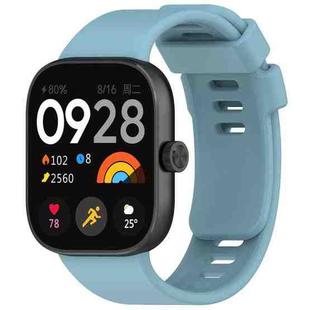 For Redmi Watch 4 Solid Color Silicone Sports Watch Band(Light Blue)
