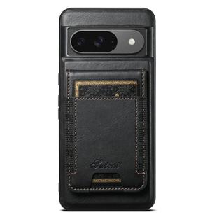 For Google Pixel 9 Suteni H17 Oil Eax Leather Detachable Wallet Phone Case(Black)