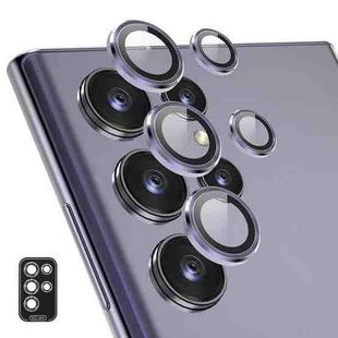 For Samsung Galaxy S24 Ultra 5G ENKAY Hat-Prince 9H Rear Camera Lens Aluminium Alloy Tempered Glass Film(Purple)