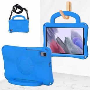 For Samsung Galaxy Tab A7 Lite 8.7 T220/T225 Handle Football Shaped EVA Shockproof Tablet Case(Blue)