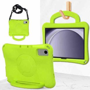 For Samsung Galaxy Tab A9+ 10.95 2023 Handle Football Shaped EVA Shockproof Tablet Case(Grass Green)