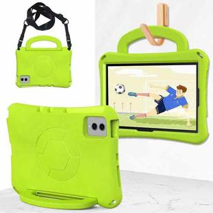 For Samsung Galaxy Tab S8 11 X700N 2022 Handle Football Shaped EVA Shockproof Tablet Case(Grass Green)