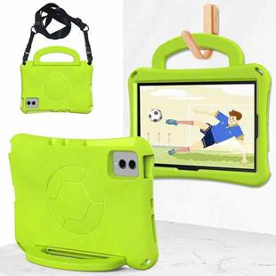 For Samsung Galaxy S9 11 X710 2023 Handle Football Shaped EVA Shockproof Tablet Case(Grass Green)