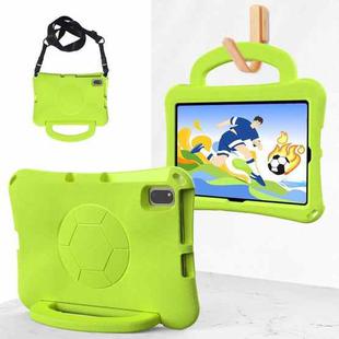 For Samsung Galaxy Tab A7 10.4 T509 2022 Handle Football Shaped EVA Shockproof Tablet Case(Grass Green)