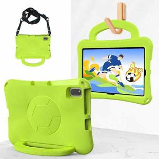 For Samsung Galaxy Tab S6 Lite 10.4 2024 Handle Football Shaped EVA Shockproof Tablet Case(Grass Green)